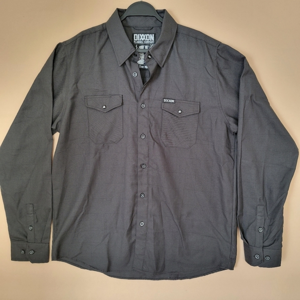 Dixxon The Ned Long Sleeve Shirt Dark Gray Size XLT